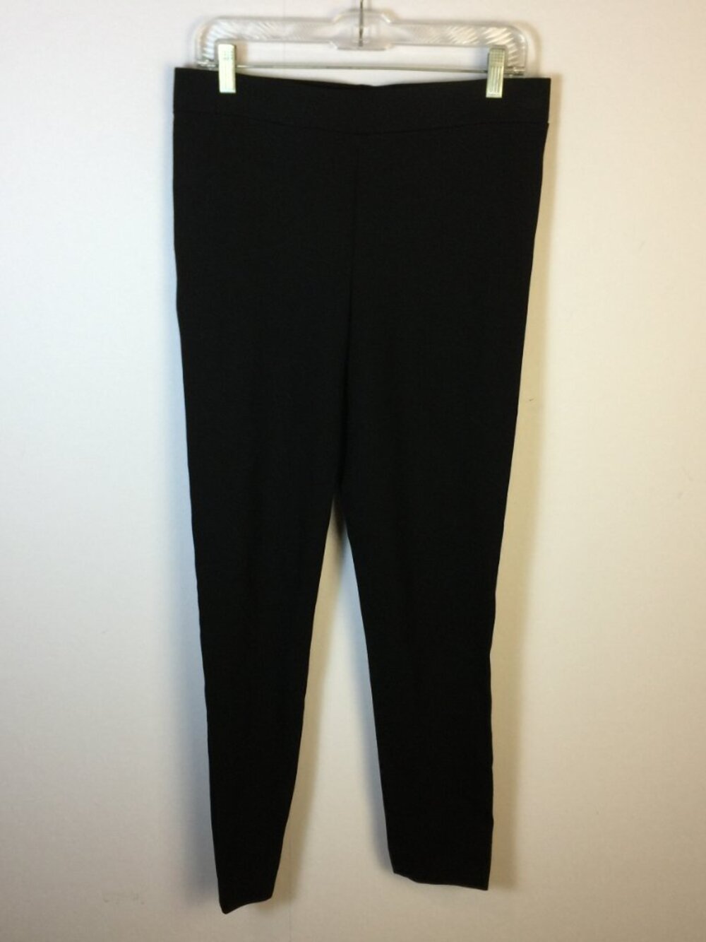 Vince Camuto Pull On Skinny Pants Sz M Womans Black Knit High Rise Elastic Waist